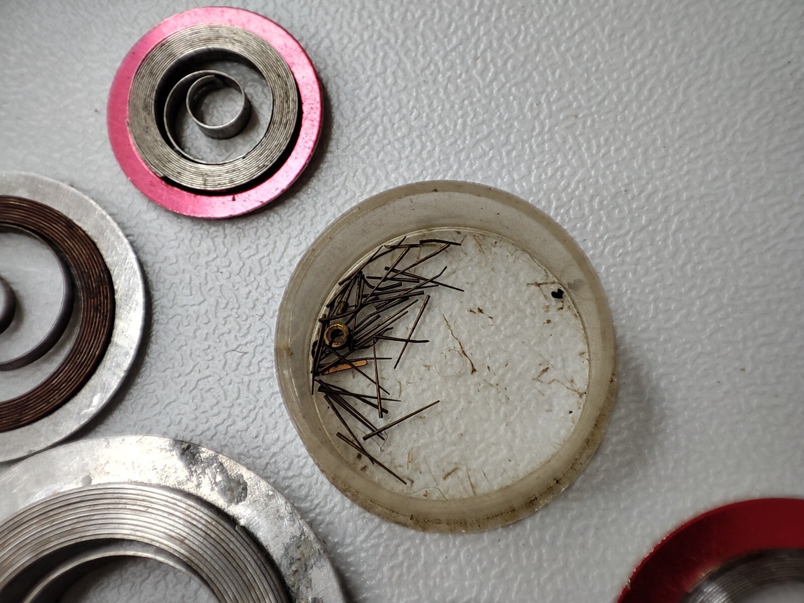 mix watch parts lanco 858, FE 233-60 / 66. , PH, eta 810 and others (rust)