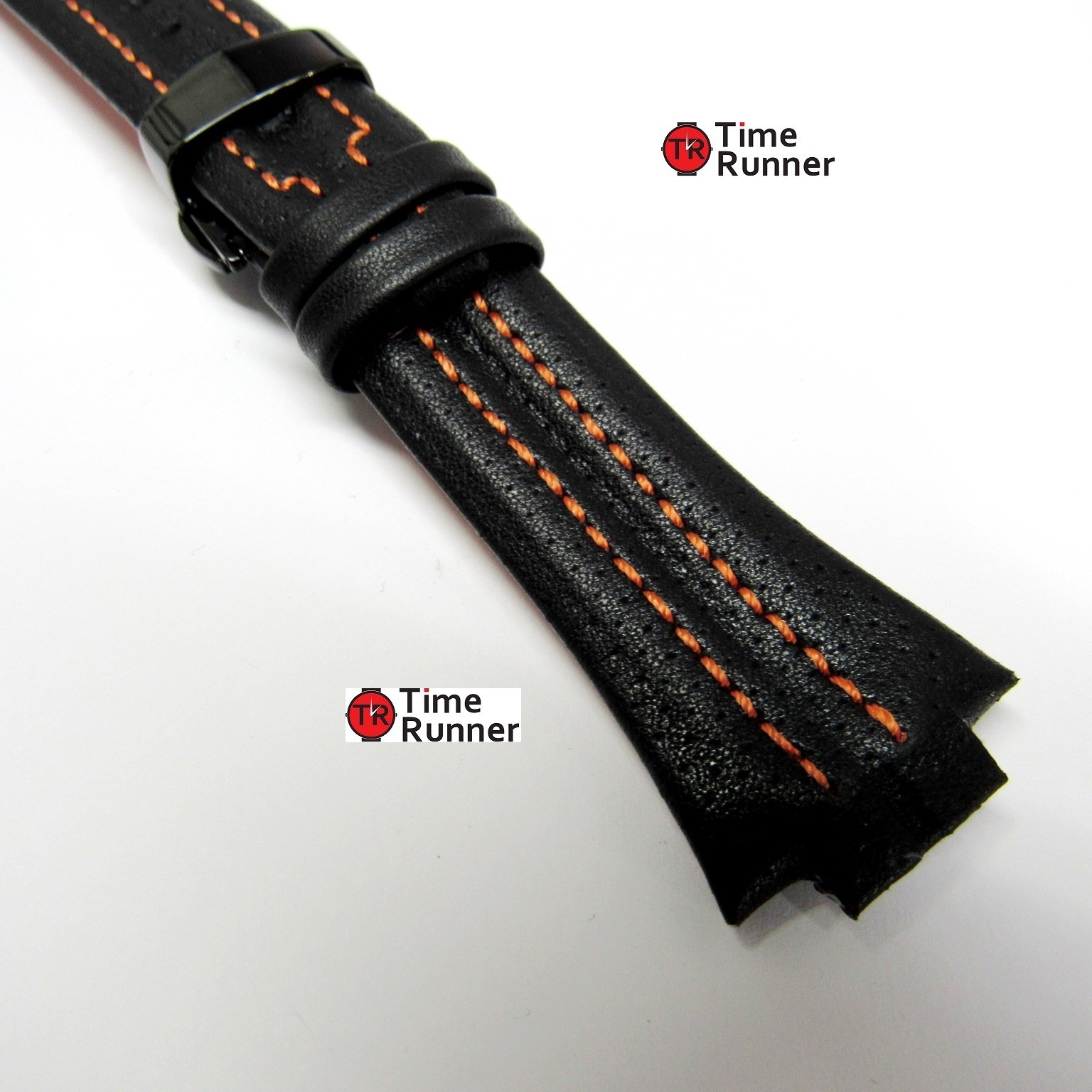 Seiko Sportura Leather Watch Band Replacement With PVD Clasp