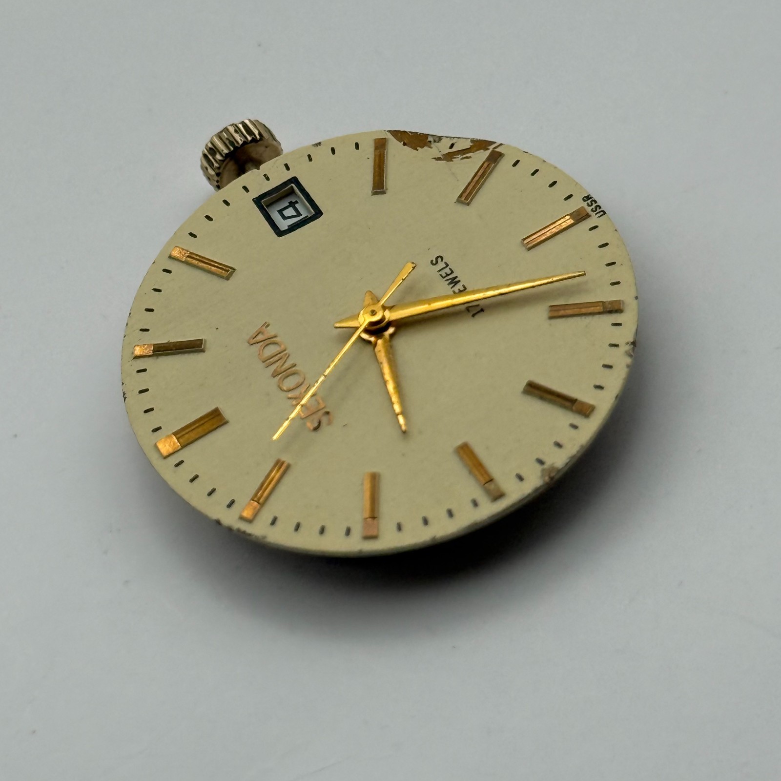 Poljot 2614.2H Watch Movement Sekonda Soviet 17 Jewels Manual Wind Parts 26.4mm