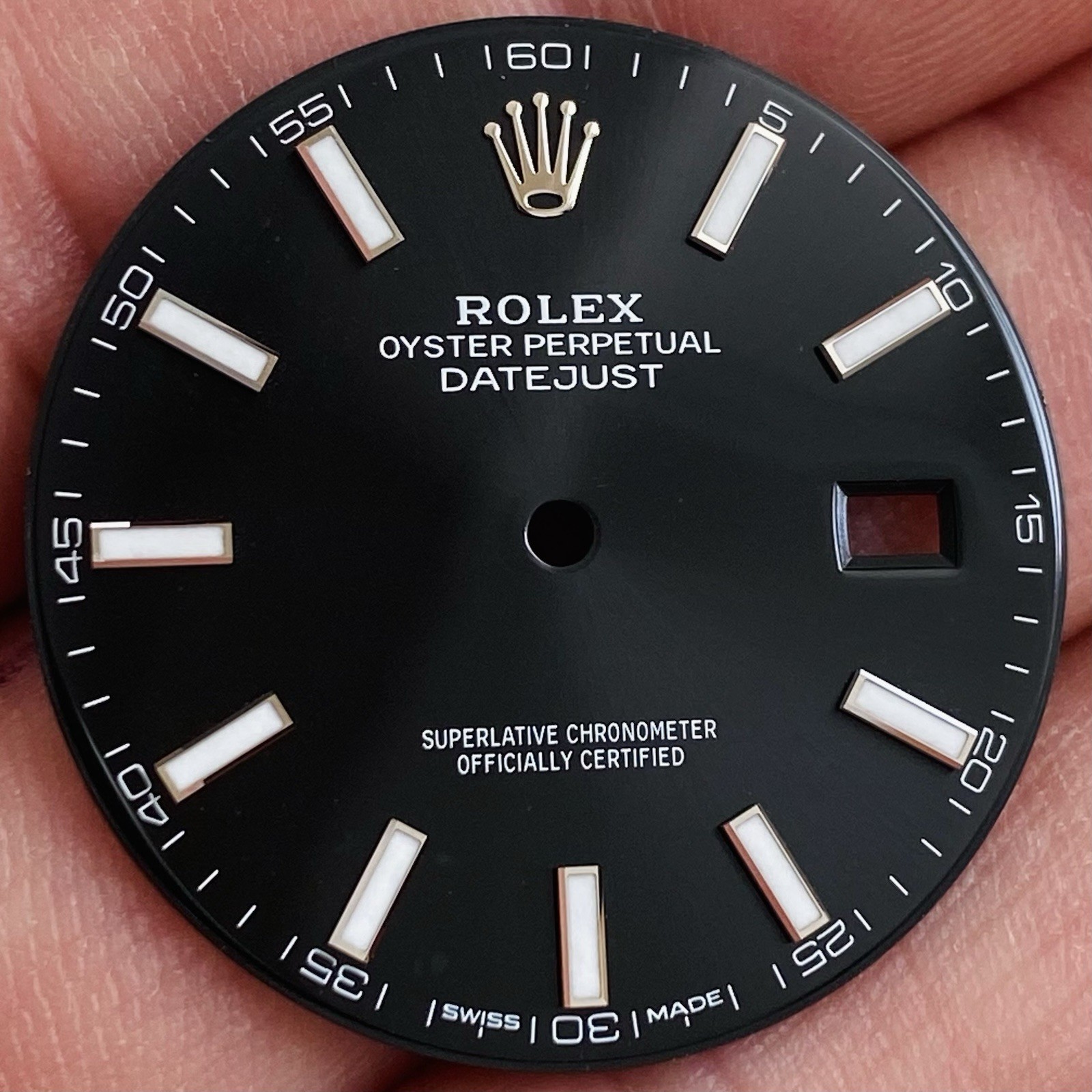 Rolex Black Dial For Datejust 41mm Model Ref 126300 & 126334