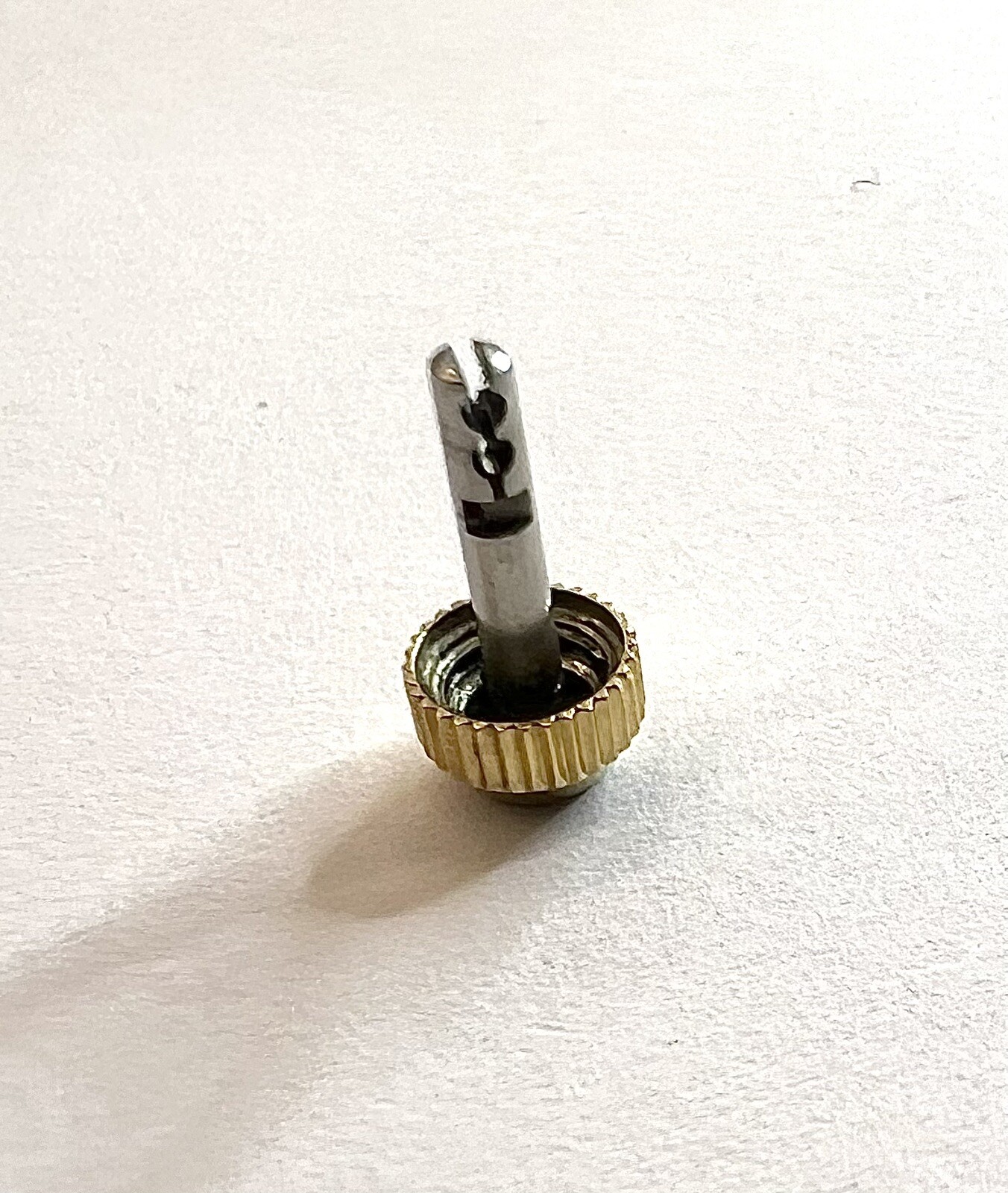 PHILIP WATCH CARIBBEAN GOLD SCREW CROWN BAYONET STEM- ORIGINAL SWISS PARTS 4.80