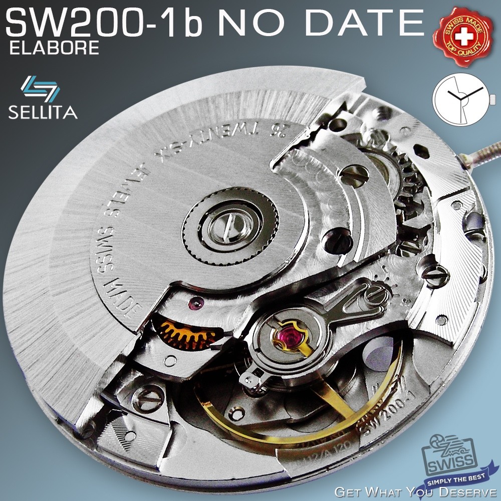 MOVEMENT SELLITA SW200-1b, ELABORE, PEARL BRIDGES, CDG ROTOR NO DATE AUTOMATIC
