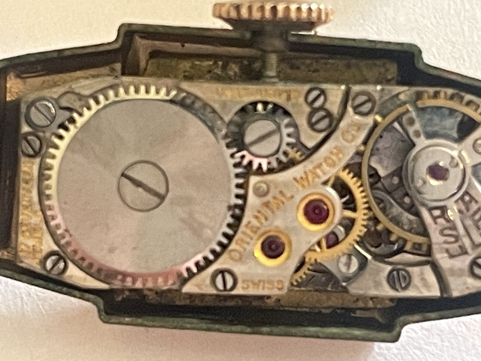 Swiss Simmons Oriental Watch Co. Speidel Watch Runs 🌺🌺