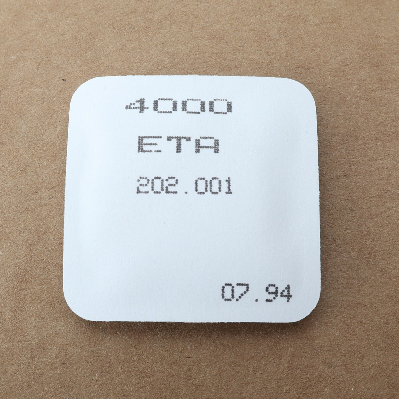 ETA 202.001 CIRCUIT NEW OLD STOCK GENUINE WATCHMAKERS REPAIR PART SPARE
