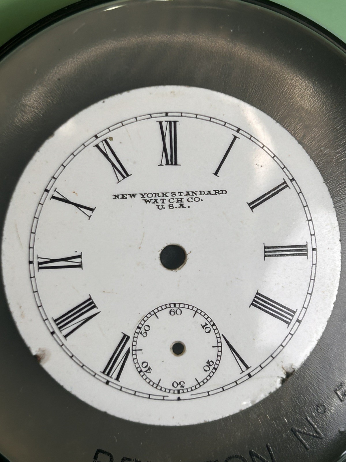 New York Standard Watch Co. USA – Pocket Watch Dial – 34mm