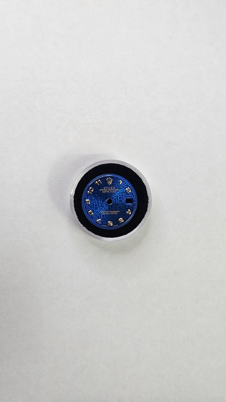 Genuine Rolex 26mm Ladies Blue Jubilee Dial With Gold Arabic Numbers