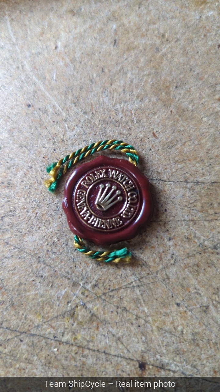 U57534 Rolex Red Seal Hang Tag Frog Foot Hang Tag 1970s ORIGINAL G2U