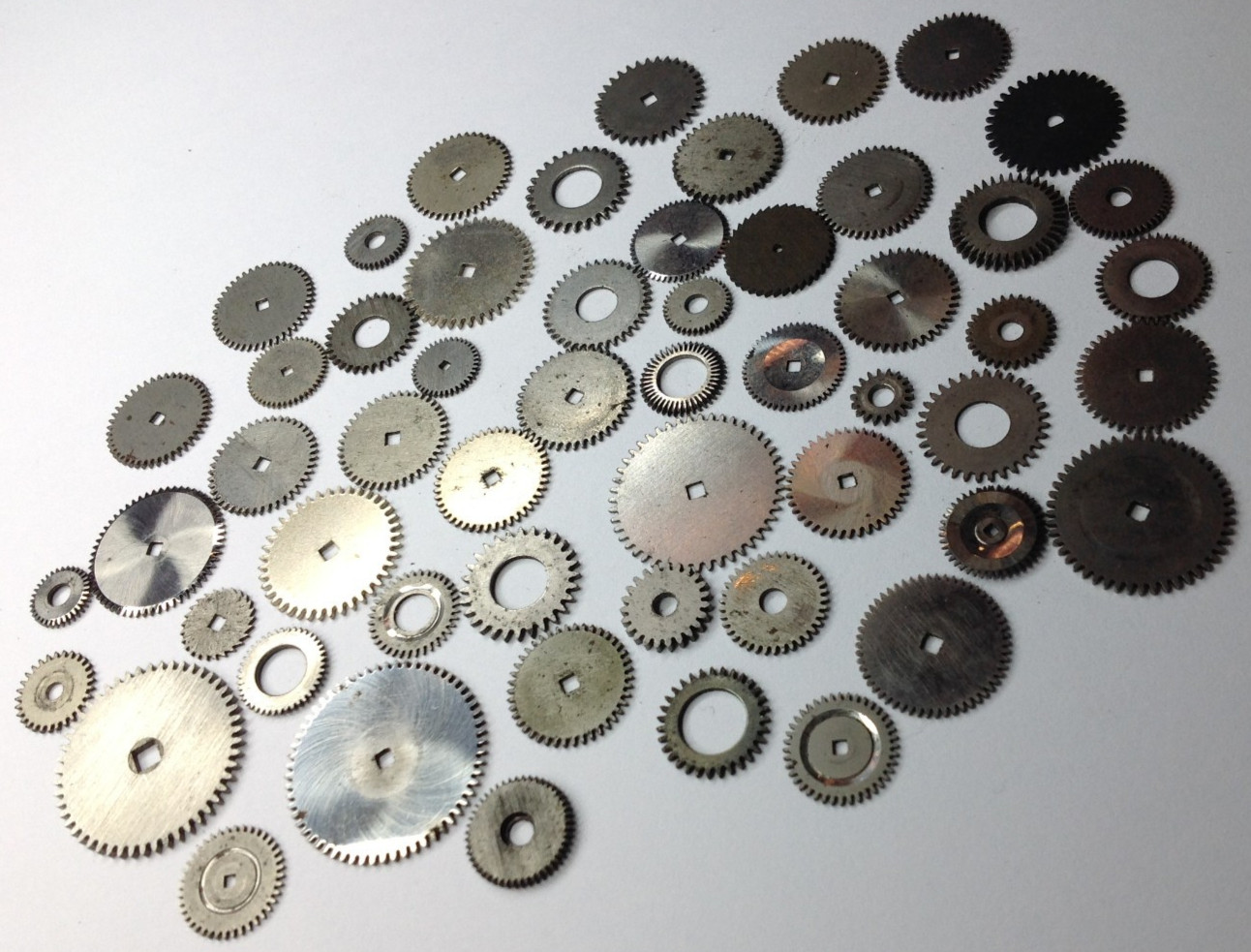 Good mixed lot of antique pocket watch winding wheels for the watchmaker