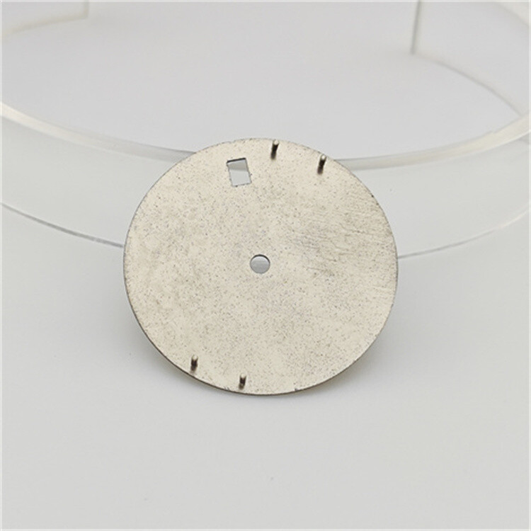 28.5mm NH35 Dial Rose/gold/silver Studded Green Luminous for NH35/NH36 Movements