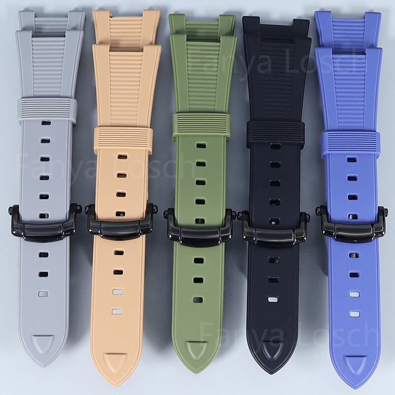 40mm Black Watch Case Rubber Strap Sapphire Crystal For Nh36 Nh35 Nh34 Movement