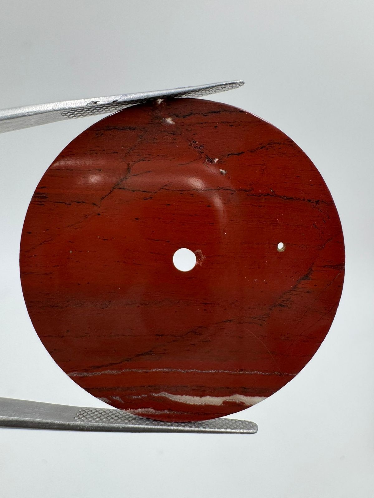 Red Jasper Natural Stone watch dial Polished Gemstone 37 mm Round shape gmc1059