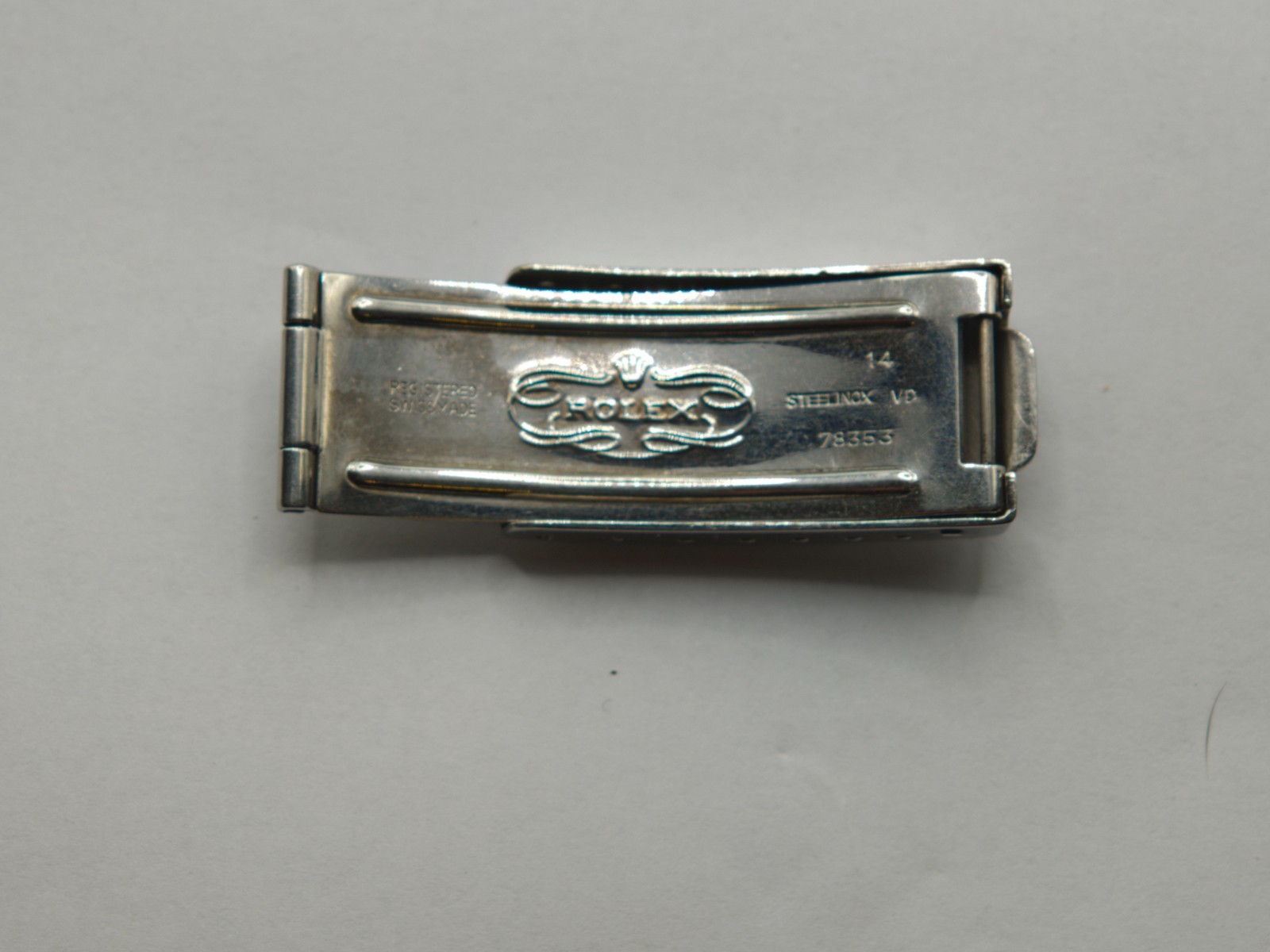 Original Rolex 78353 complete Buckle steel Swiss Made “VD” Clasp Code