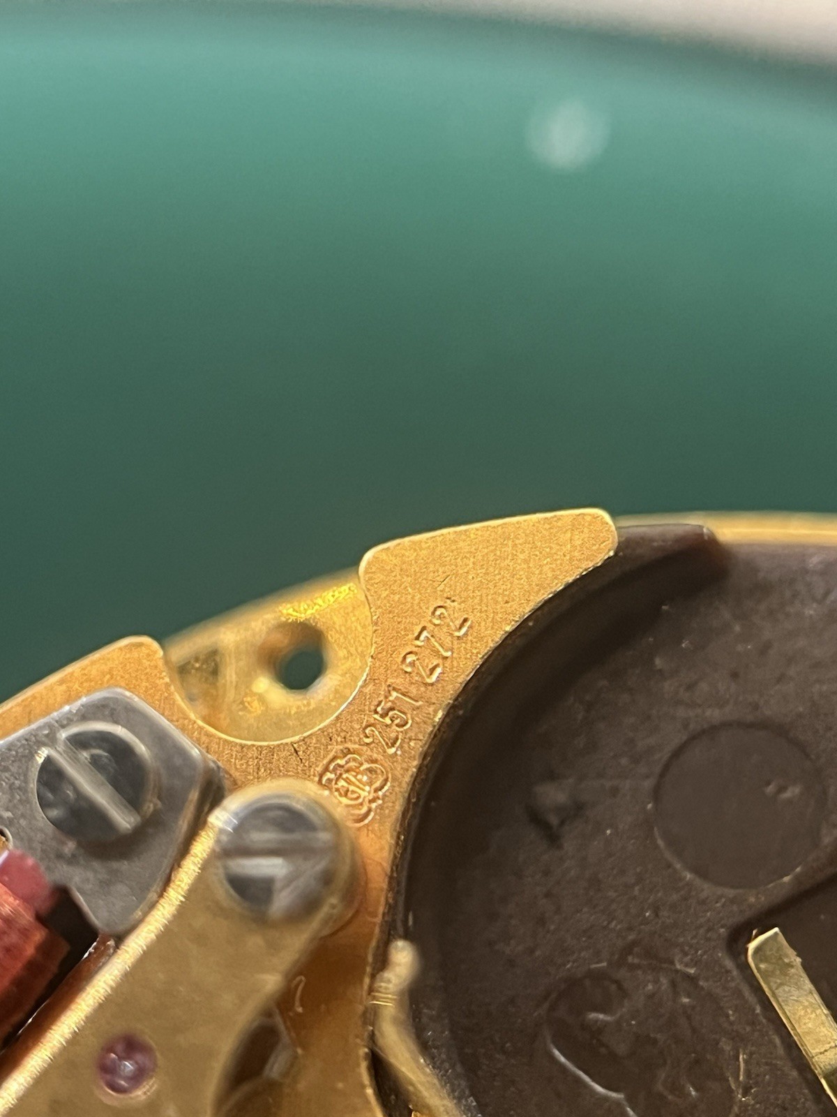 Partial ETA 251.272 Quartz Chronograph Movement Movado 22j