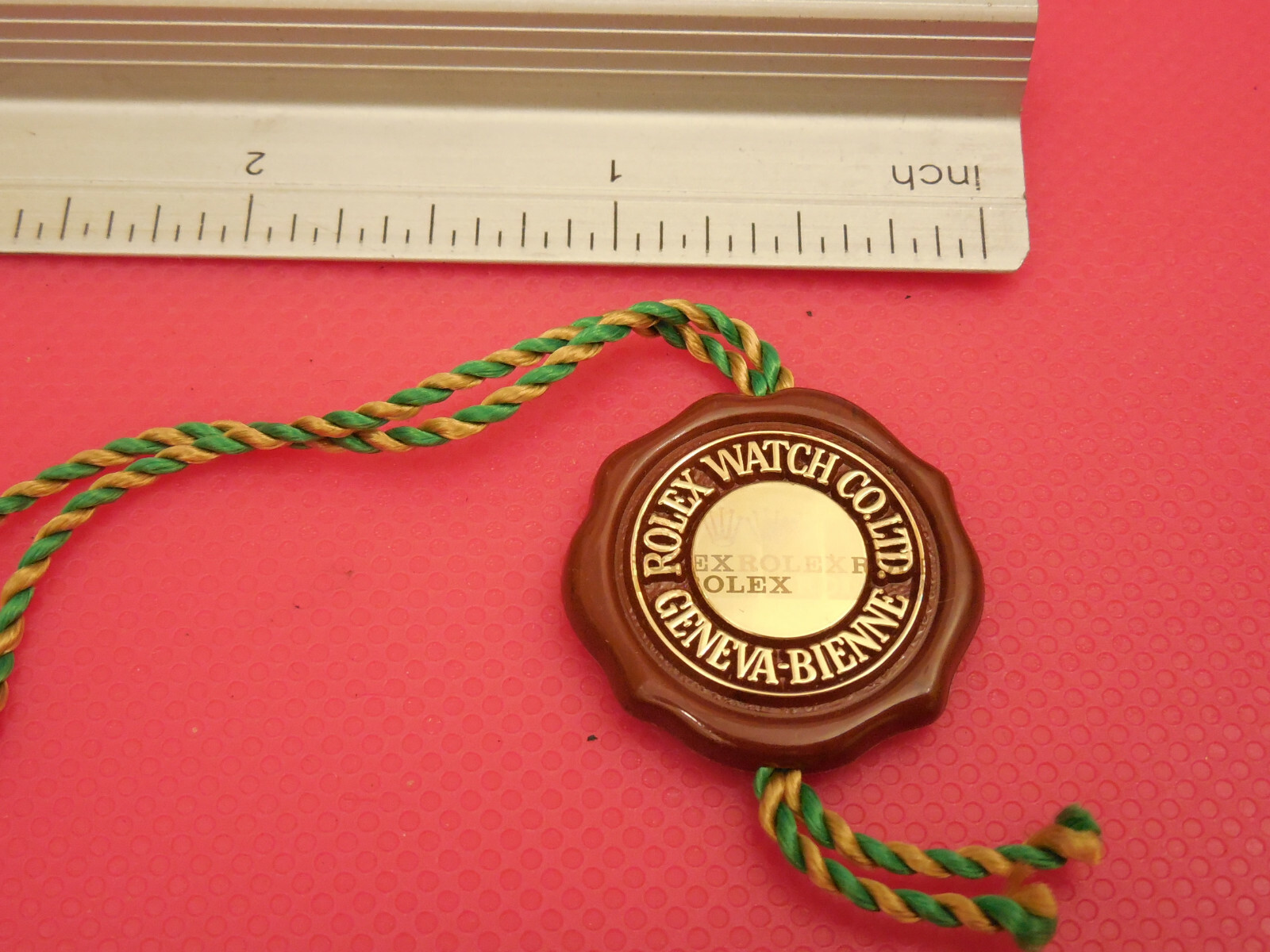 GENUINE ROLEX OFFICIALLY CERTIFIED CHRONOMETER RED TAG VINTAGE COLLECTIBLE TYPE2