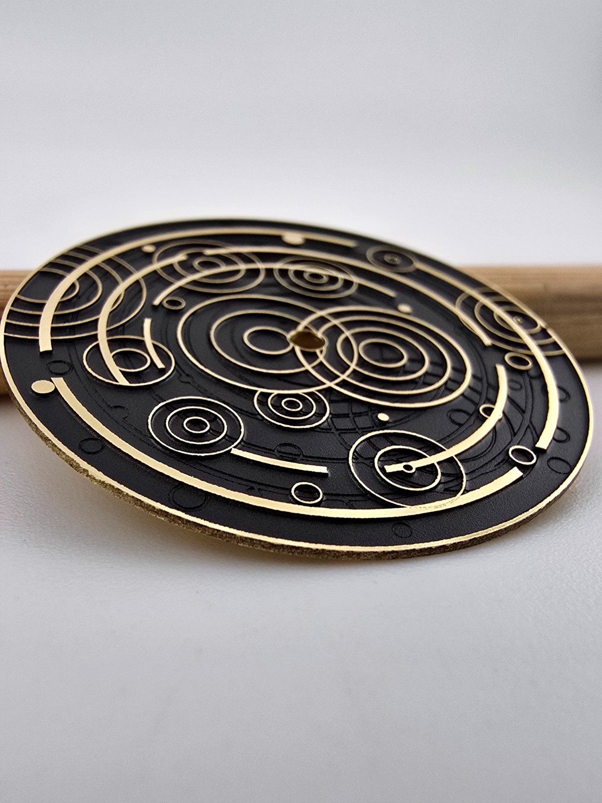 Custom-Made Laser Engraved Watch Dial | Black Rain – Order any designsize