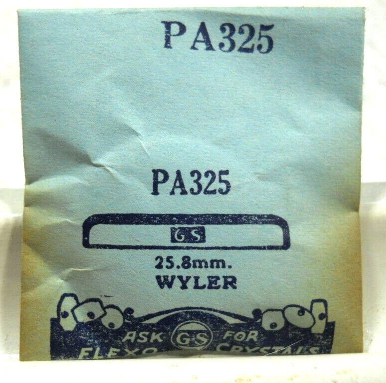 GS PA325 Watch Crystal For Wyler – 25.8 mm Diameter – Replacement / Repair Part
