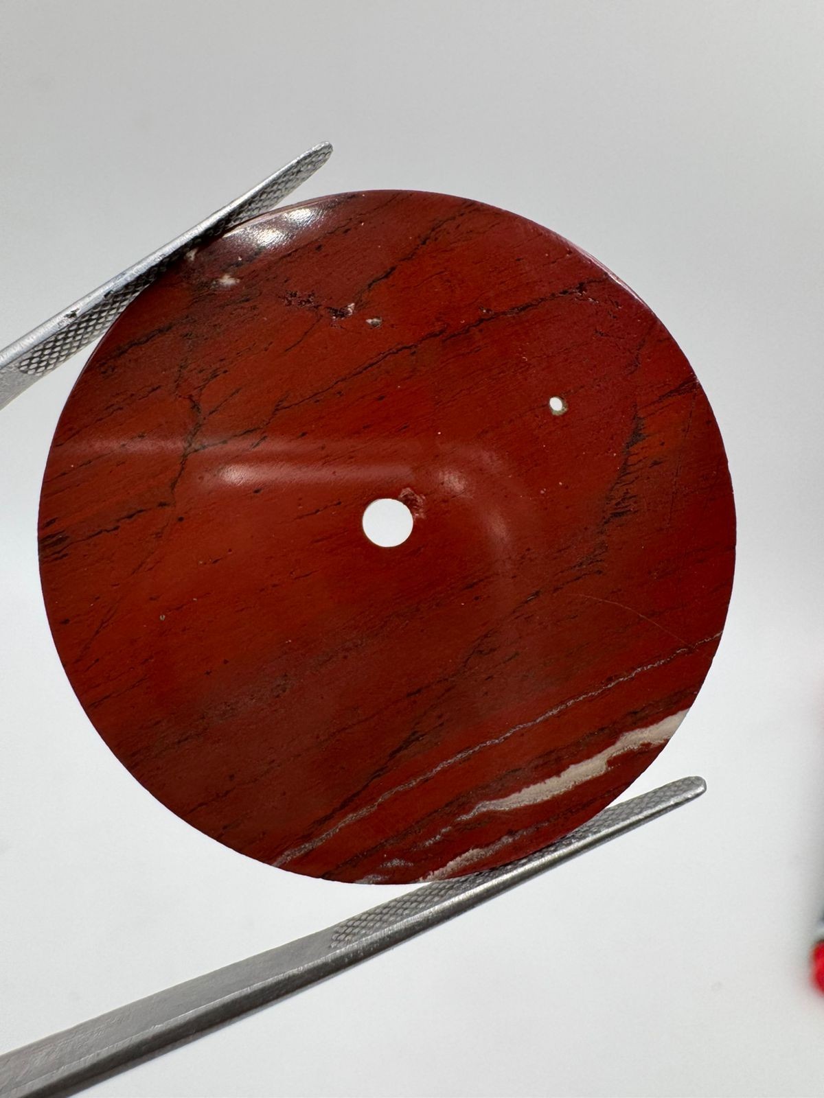 Red Jasper Natural Stone watch dial Polished Gemstone 37 mm Round shape gmc1059