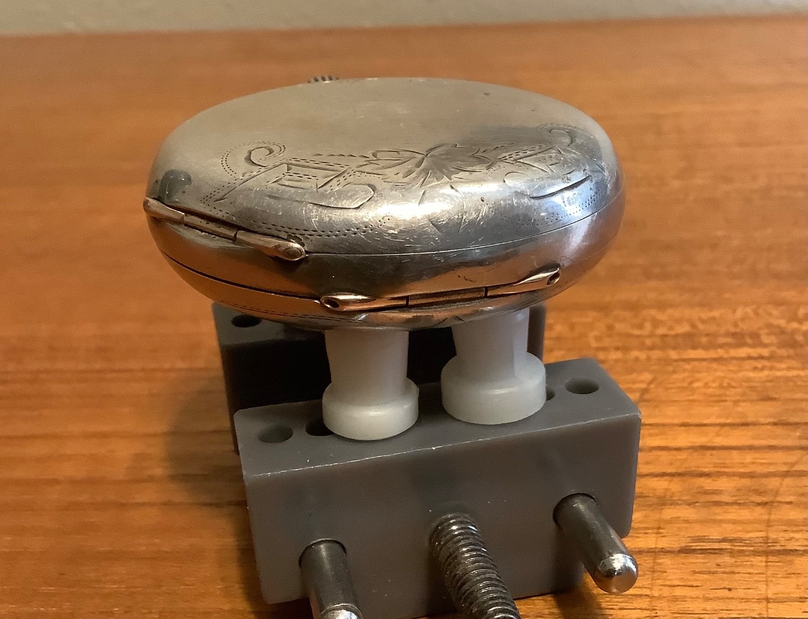 Fahys Coin Silver Engraved Pocket Watch Case 16s Full Hunter Key Wind Cuvette