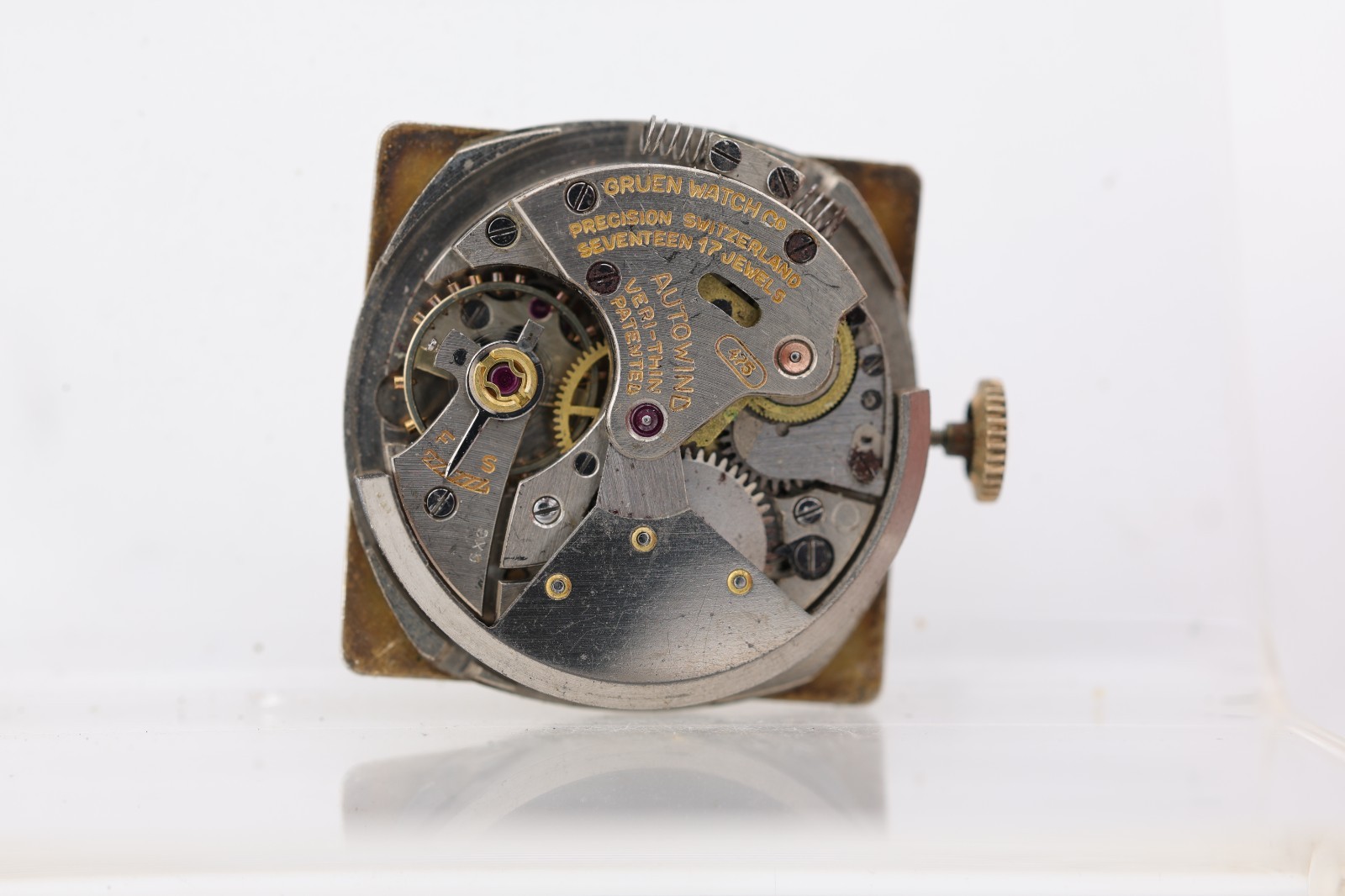 GRUEN BUMPER AUTOWIND PRECISION cal. 475, WATCH MOVEMENT, FOR REPAIR (OJ)