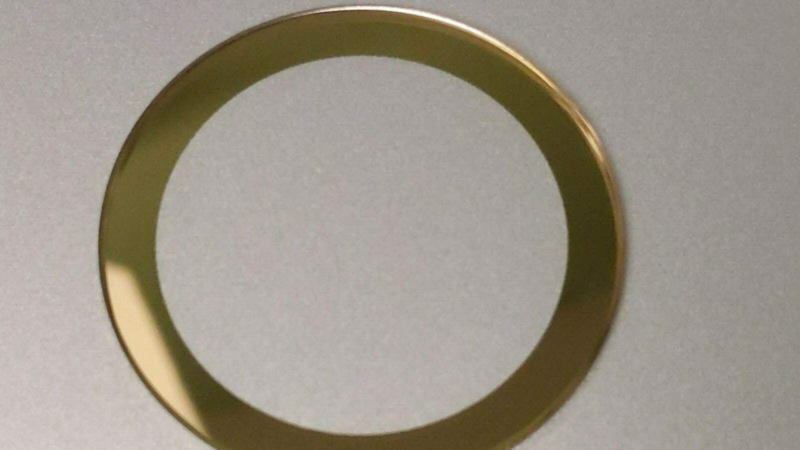 Replacement Crystal Movado BOLD 42.0 x 1.75mm GOLD TRIM for watch repair