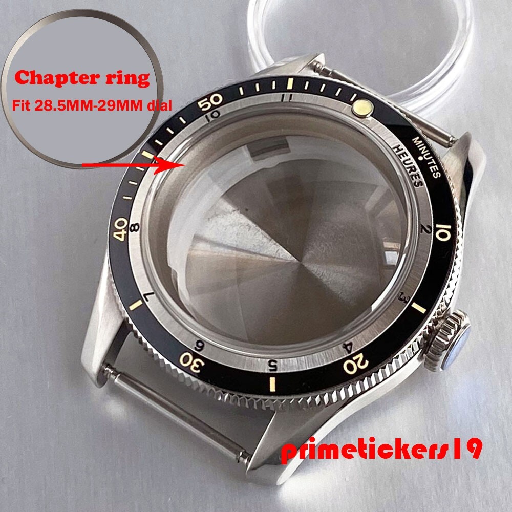 Domed Sapphire Dive 40mm Men’s Watch Case+Band+Inner Ring 20BAR Fit NH35 PT5000