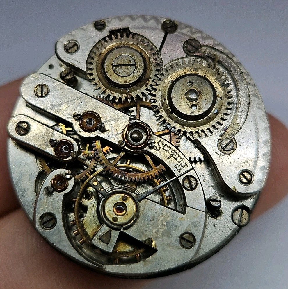 Antique Empire Pocket Watch Movement 36.55mm – Parts/Repair (R2)