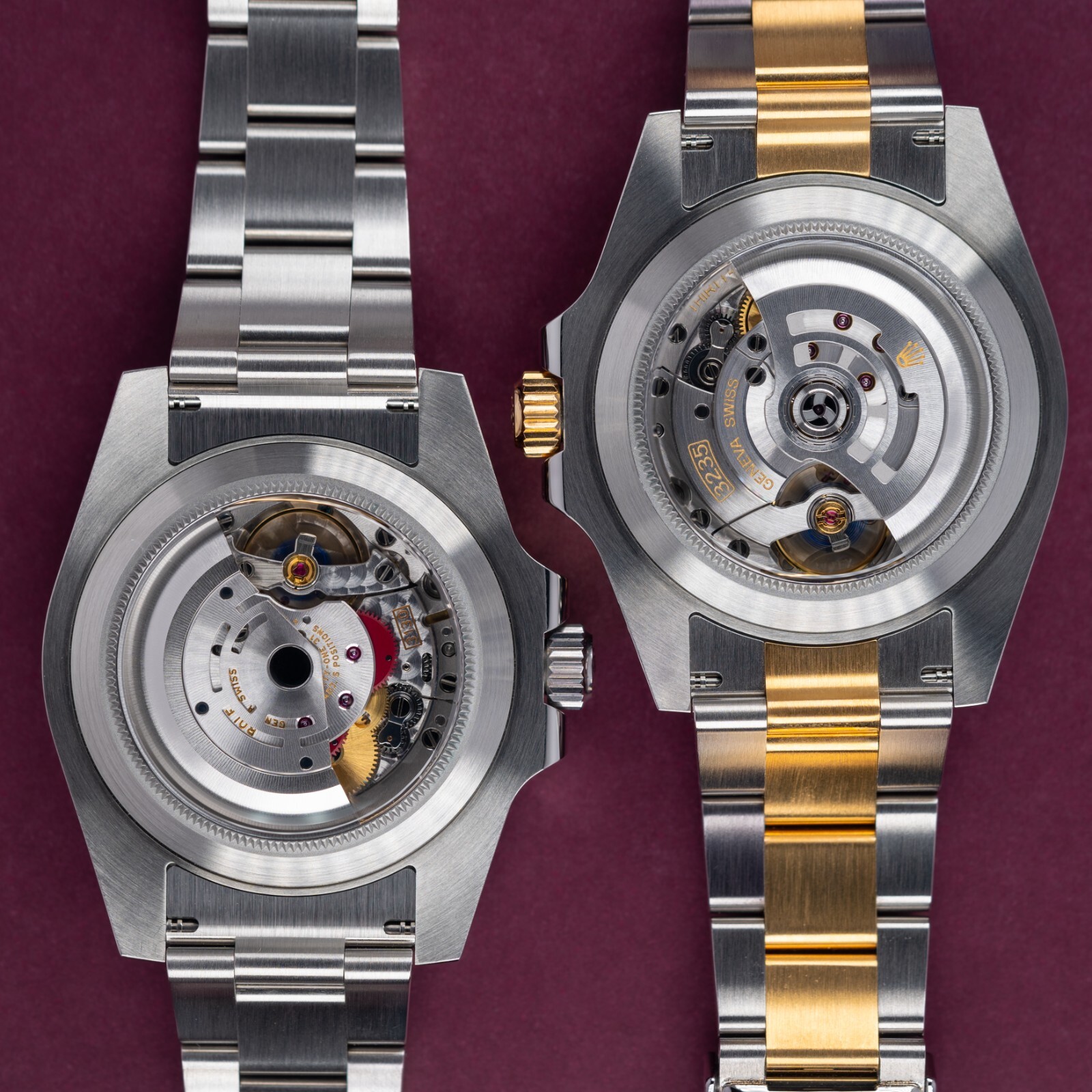 Slim Sapphire Exhibition Caseback For Rolex Submariner and Submariner Date