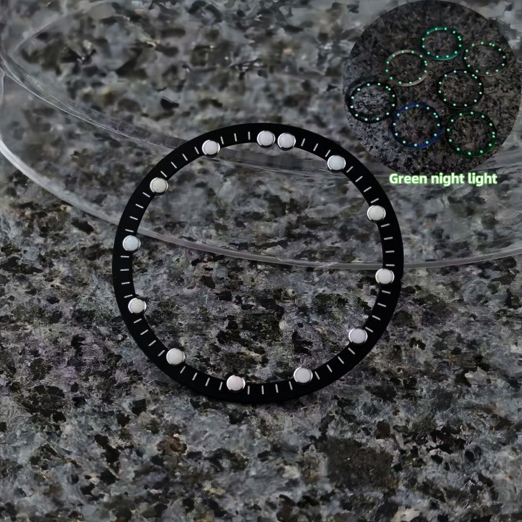 NH70 Dial 28.5mm Skeletonized Dial Green Lume Fit NH70/NH71/NH72 Movement