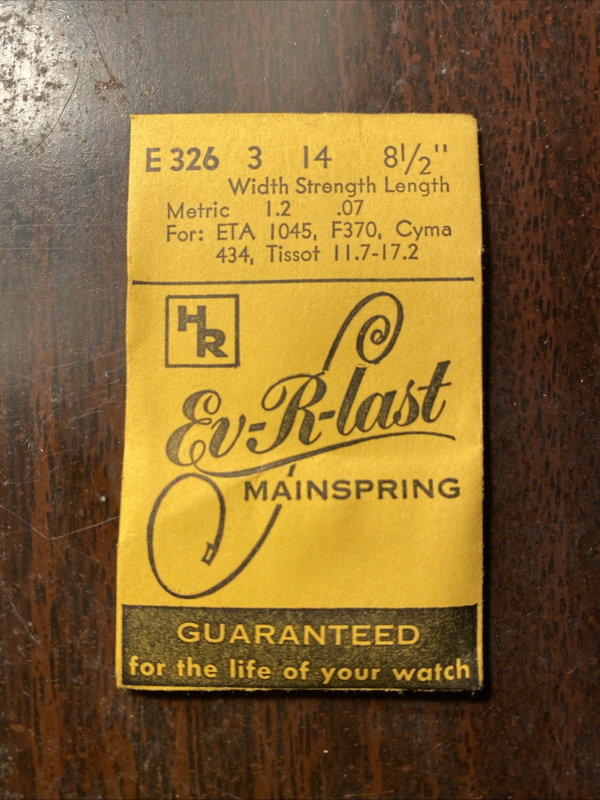 ETA mainspring 1045, F370, CYMA 434, Tissot 11.7-17.2