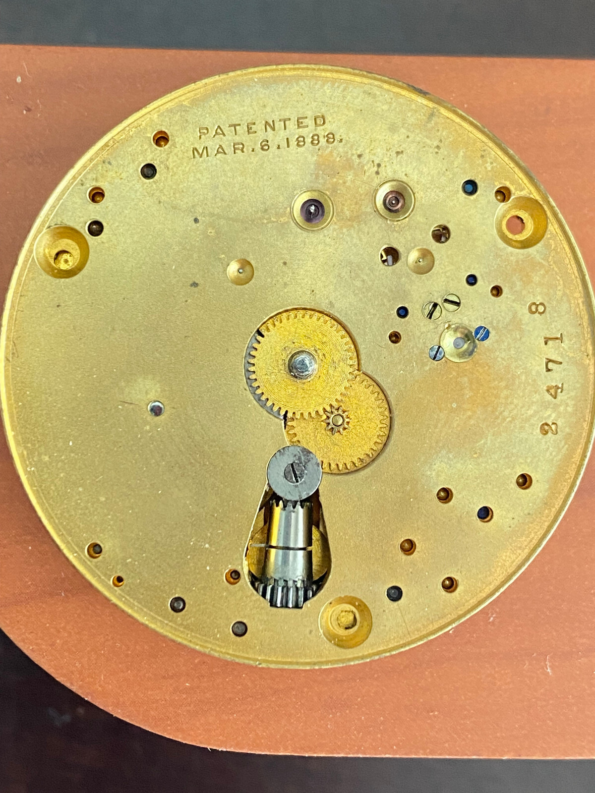 VINTAGE 16S WALTHAM POCKET WATCH MOVEMENT, GR. 22, RUNNING, YEAR 1891-1892