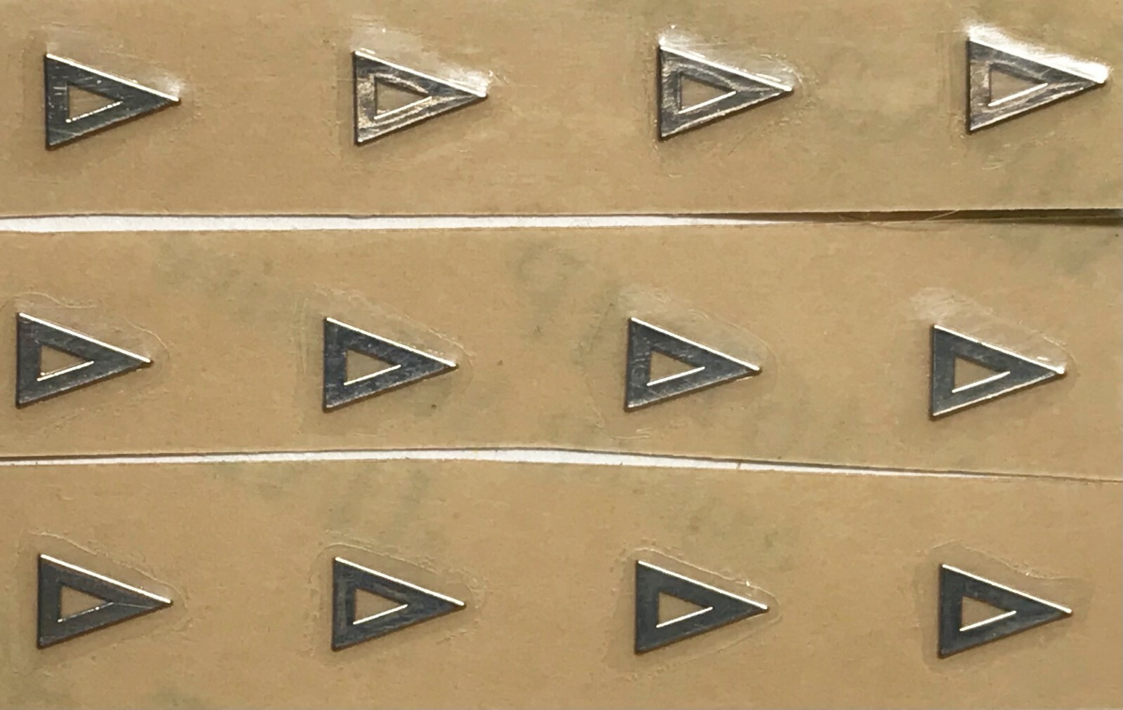 Watch Dial Hour SILVER Markers Triangle Numbers Numerals Small Miniature Parts
