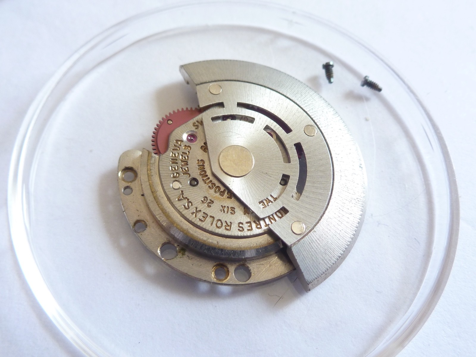 GENUINE Authentic Rolex Rotor + bridge 1570 perfect condition completely screw