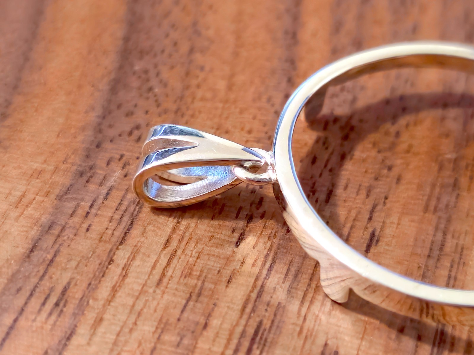 925 Sterling Silver Prong Back Simple Bezel for 26mm Susan B Anthony Dollar Coin