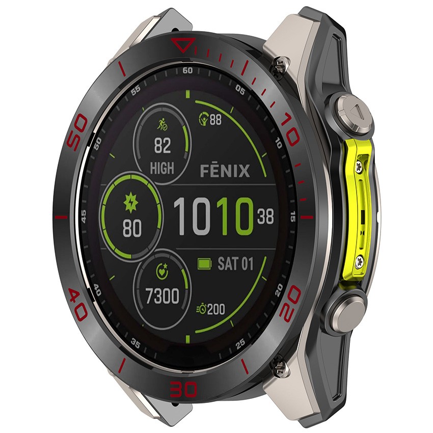 Watch Timing Steel Bezel Ring Protector for Garmin Fenix8 AMOLED /SOLAR 43-51MM