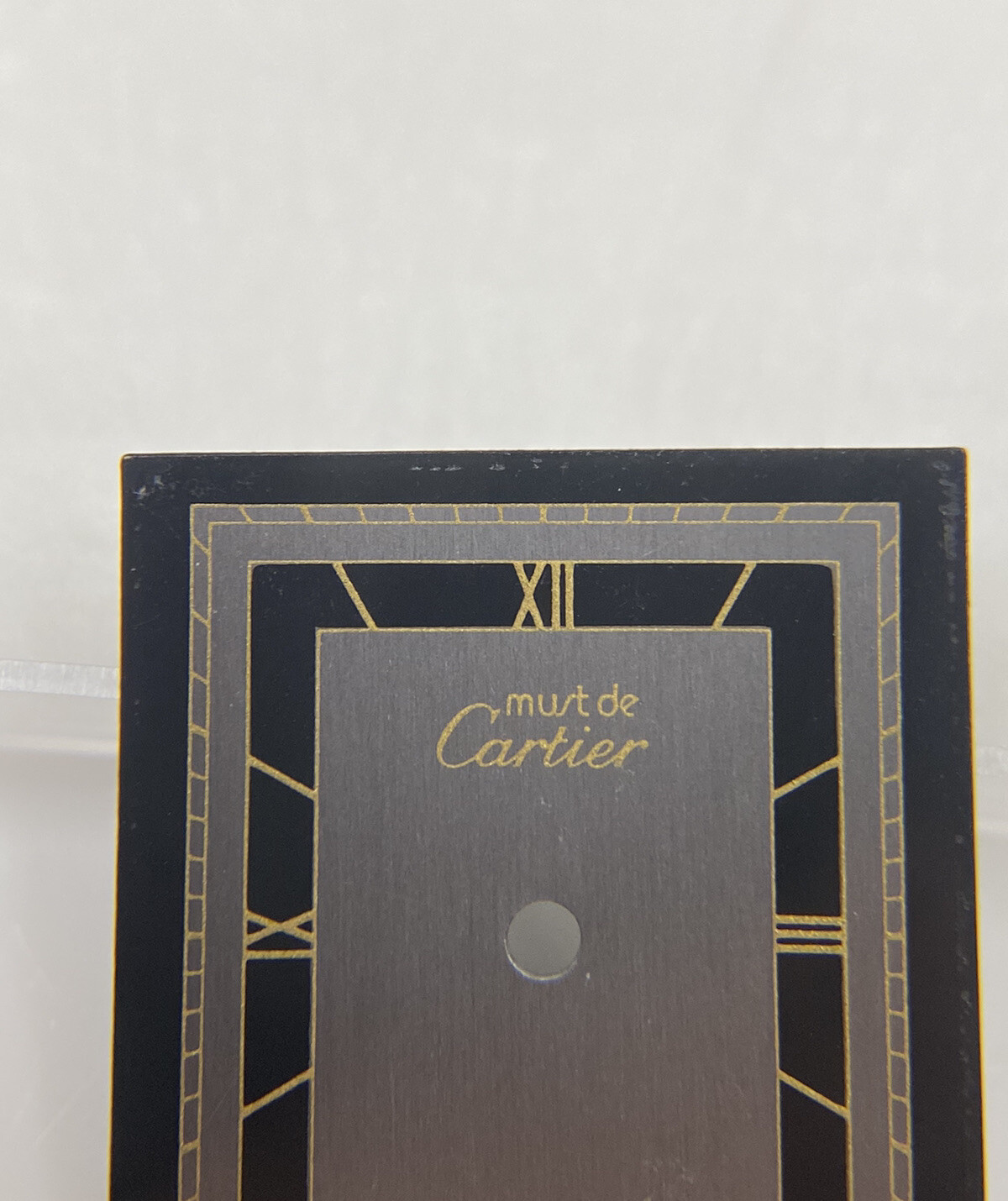 Original Must de Cartier Paris Tank Black/Gray/Gold Roman Dial Ref. 81006 1 1209