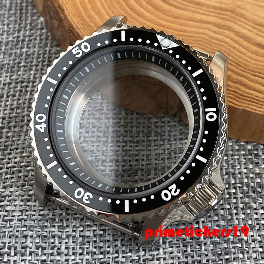 Dive Skx007 Mod 41mm Watch Case+Band Sapphire 3.8 Crown Clear Back Fit NH35 NH36