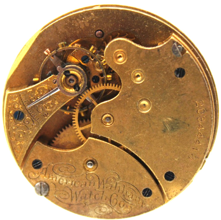 1915 WALTHAM POCKET WATCH MOVEMENT 20344418 GRADE: V 6s 15j (RA)