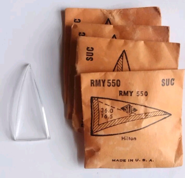 Vintage Crystal for Hilton wristwatch RMY 550 by Rocket Cylinder USA