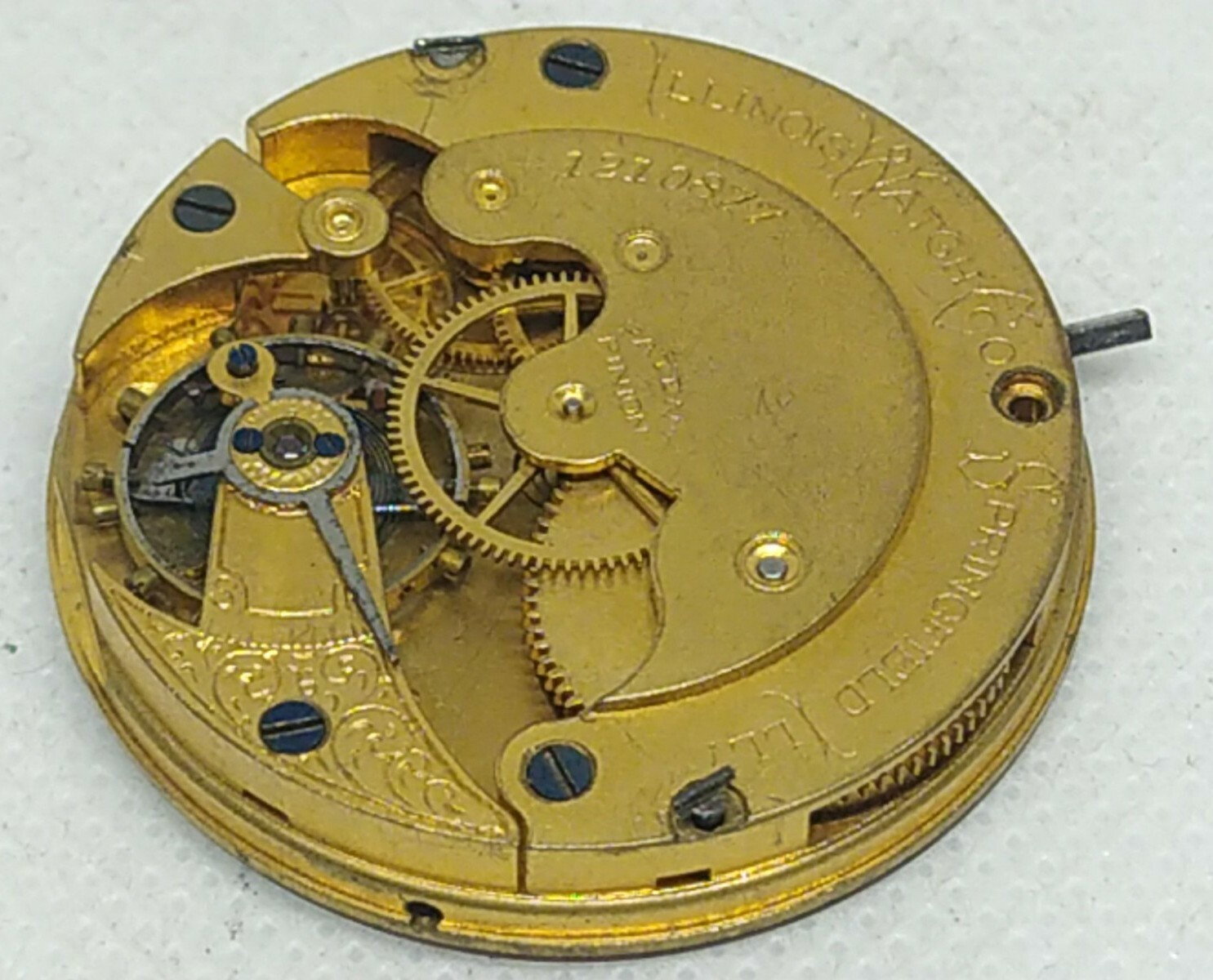 Original movement Pocketwatch mechanical Illinois watch Springfield Antique