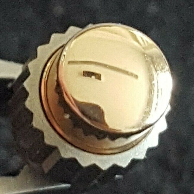 Omega Pusher Part Number 086-0075TI-BP, Titanium-18KT Pink Gold Cap