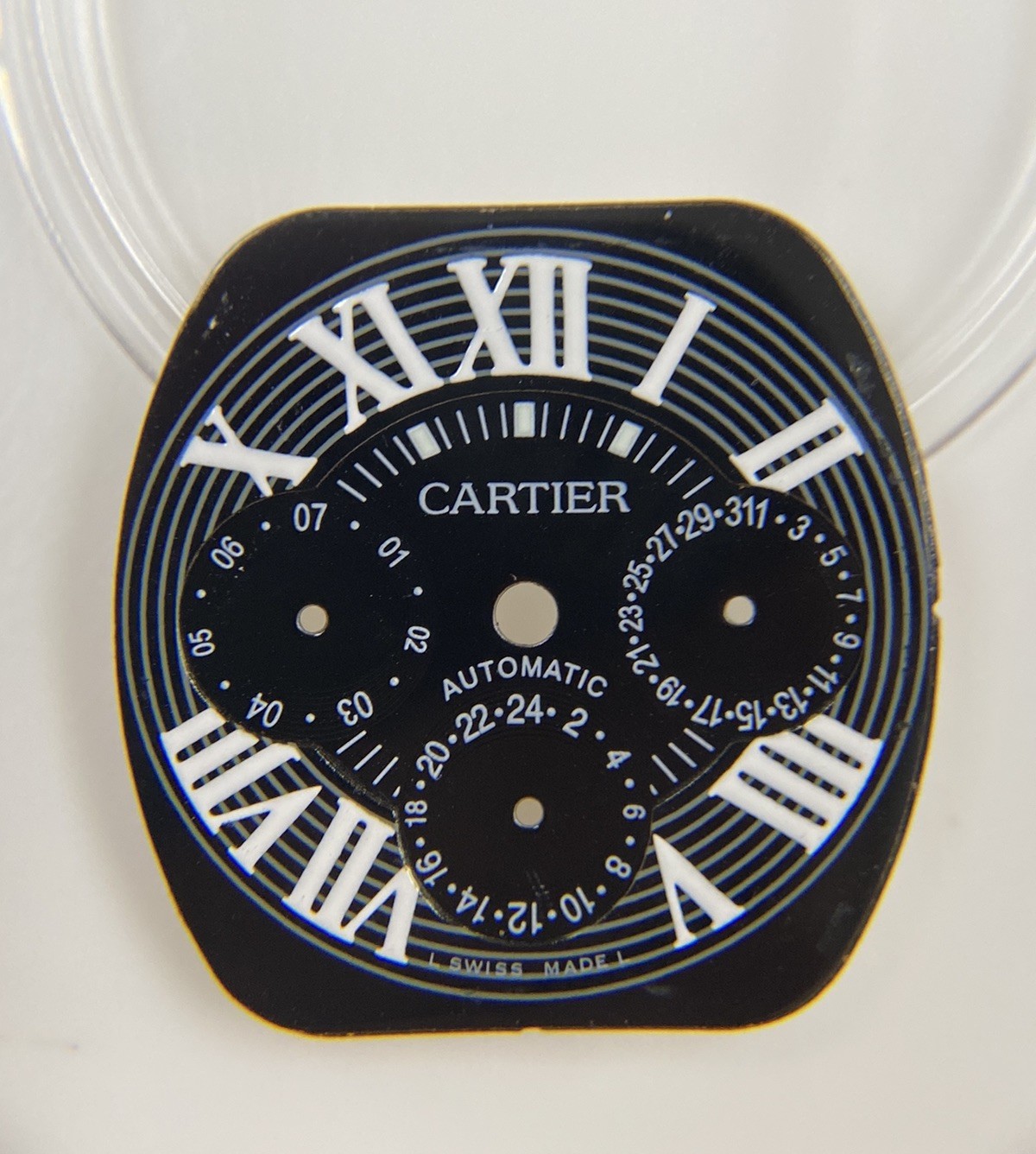 Original Cartier Roadster Chronograph 2618 Cal. 8510 Black/White Roman Dial