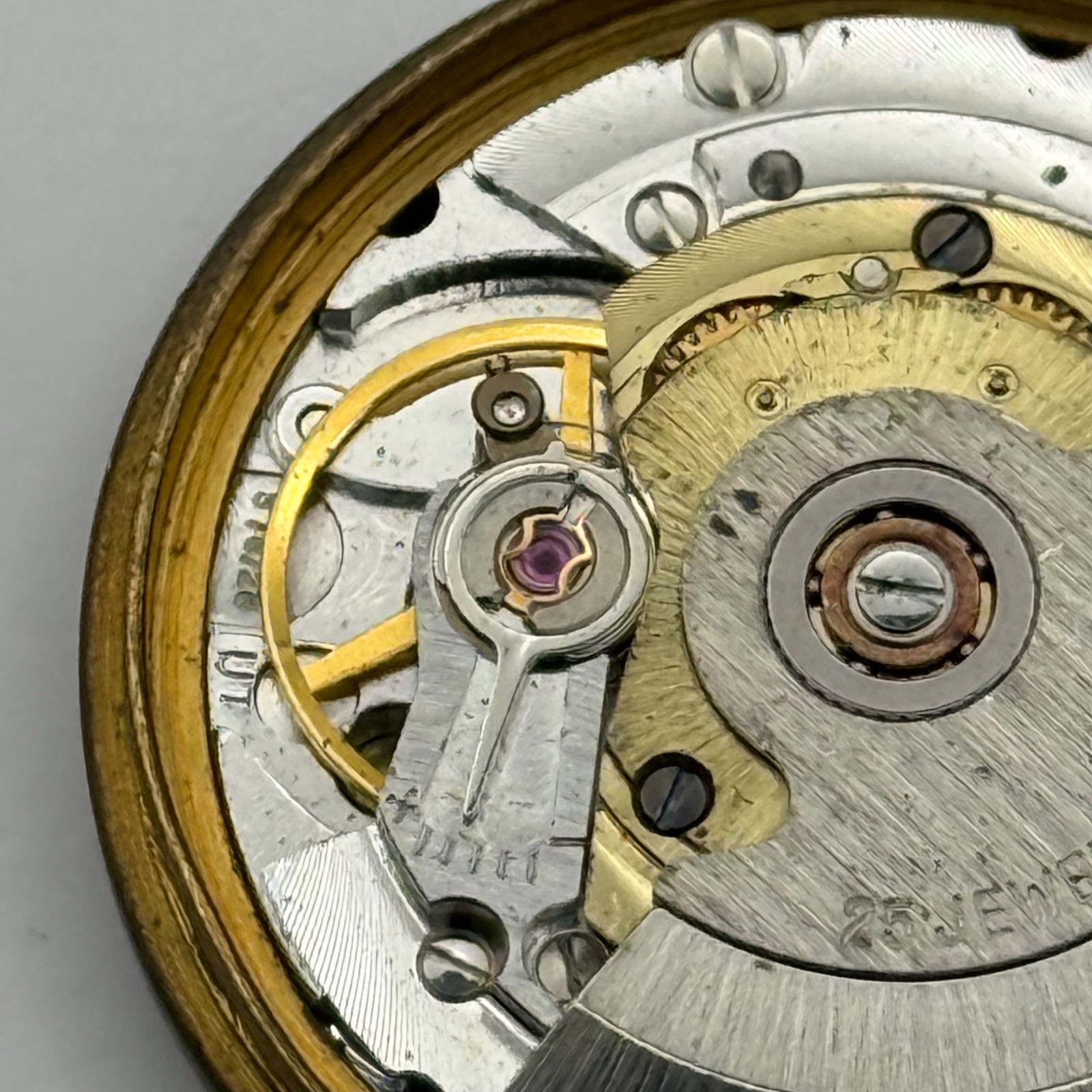 MSR S76/28 Watch Movement Garrard Date 21 Jewels Automatic Vintage Parts 30.5mm