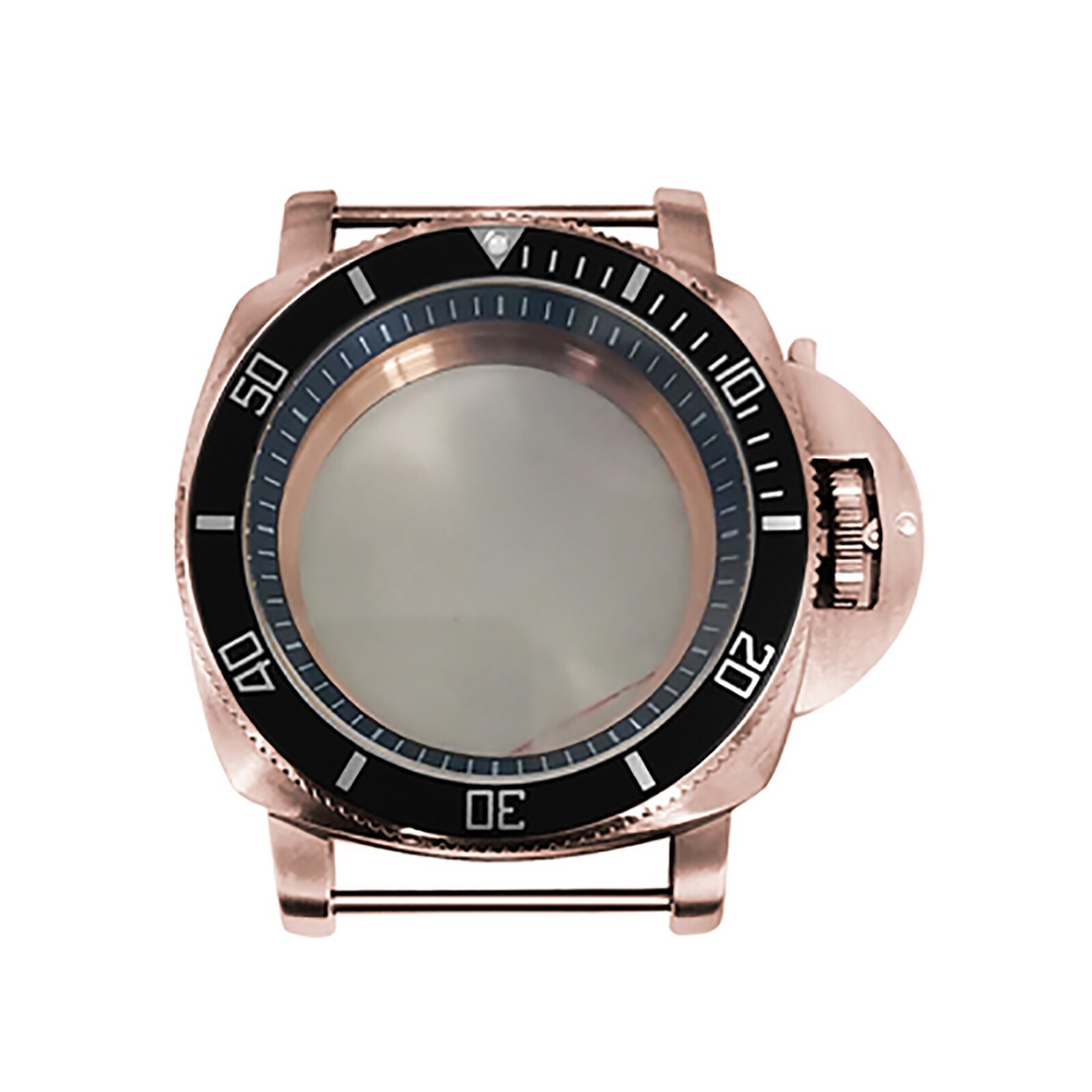 42mm PVD Rose Gold Stainless Steel Watch Case for NH35/NH36 Movement Accessories