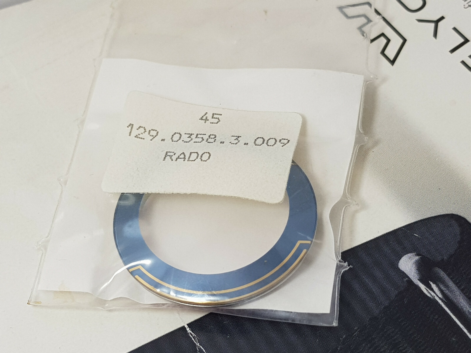 NOS CASE AND CRYSTAL RADO DIASTAR 129.0358.3 009 ceramic