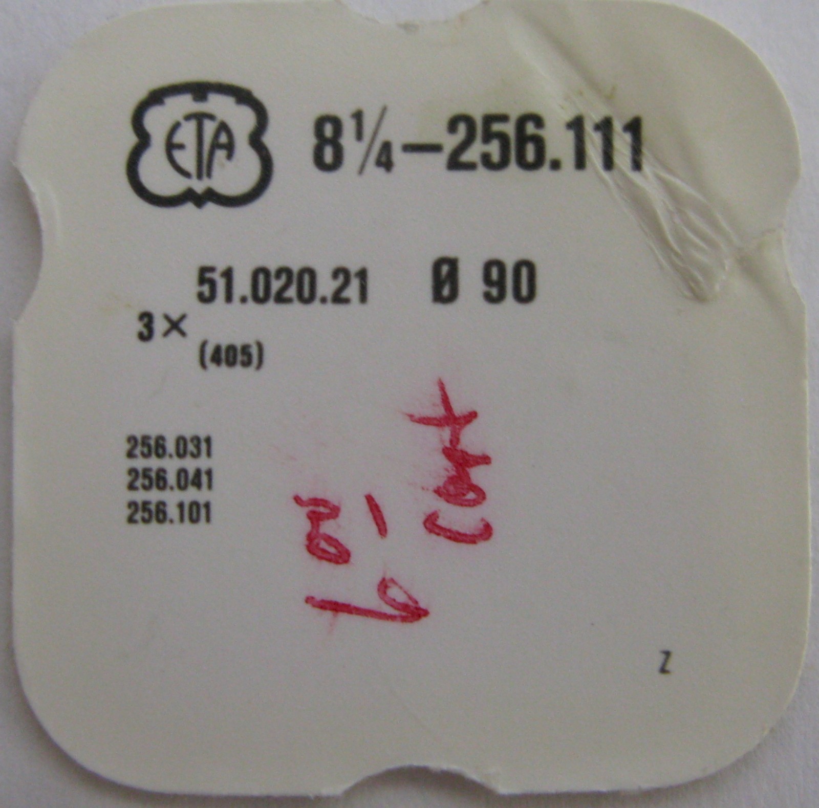 ETA 256.111 omega 1426 Longines 152.2 watch movement part stem tap *10 *