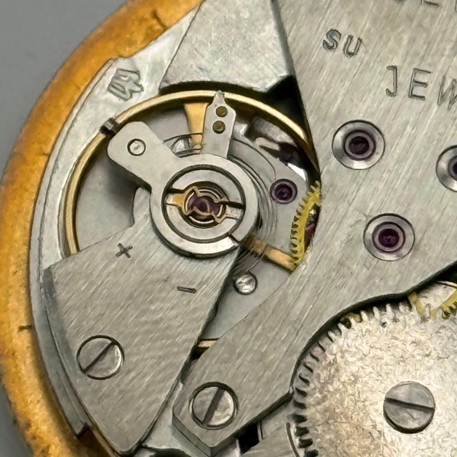 Poljot 2614.2H Watch Movement Sekonda Soviet 17 Jewels Parts Repair 26.4mm
