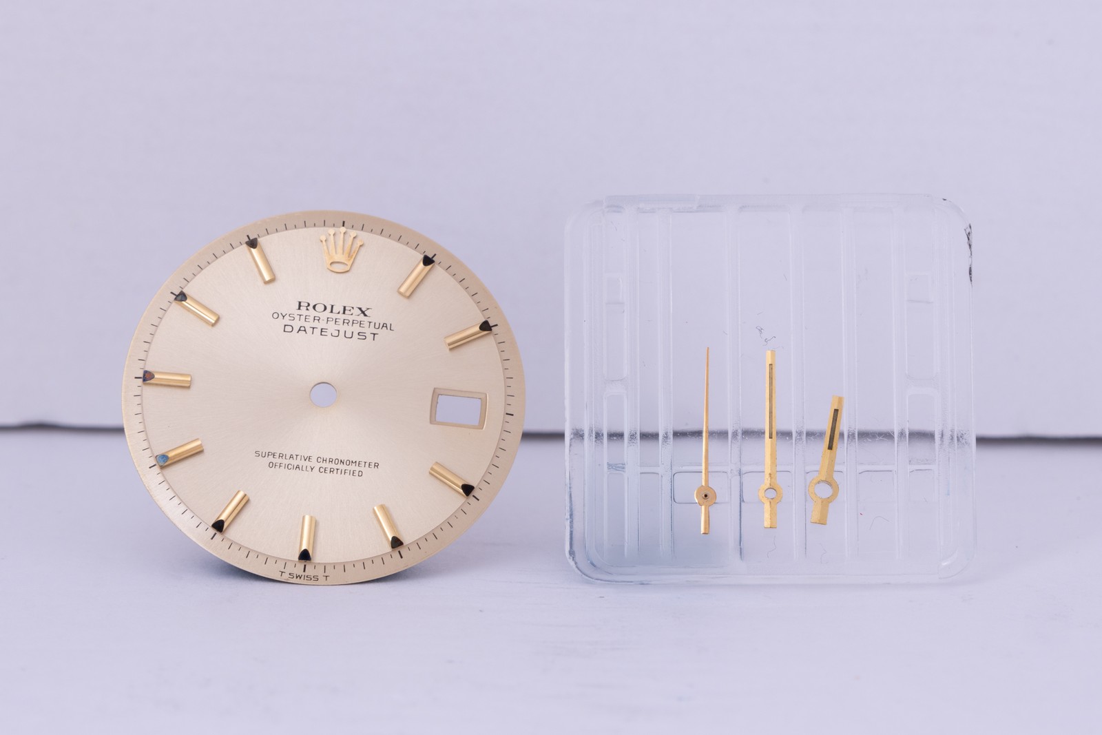 Rolex Datejust Champagne index Dial w/ hands for 1601 FCD30692