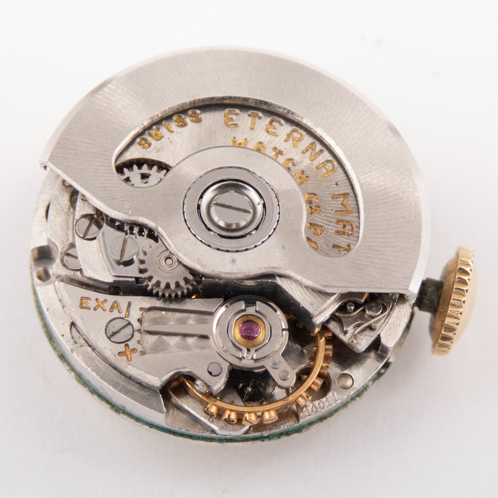 Vintage Eterna Matic 16.5 x 6.8 mm 17-Jewel Automatic Wristwatch Movement