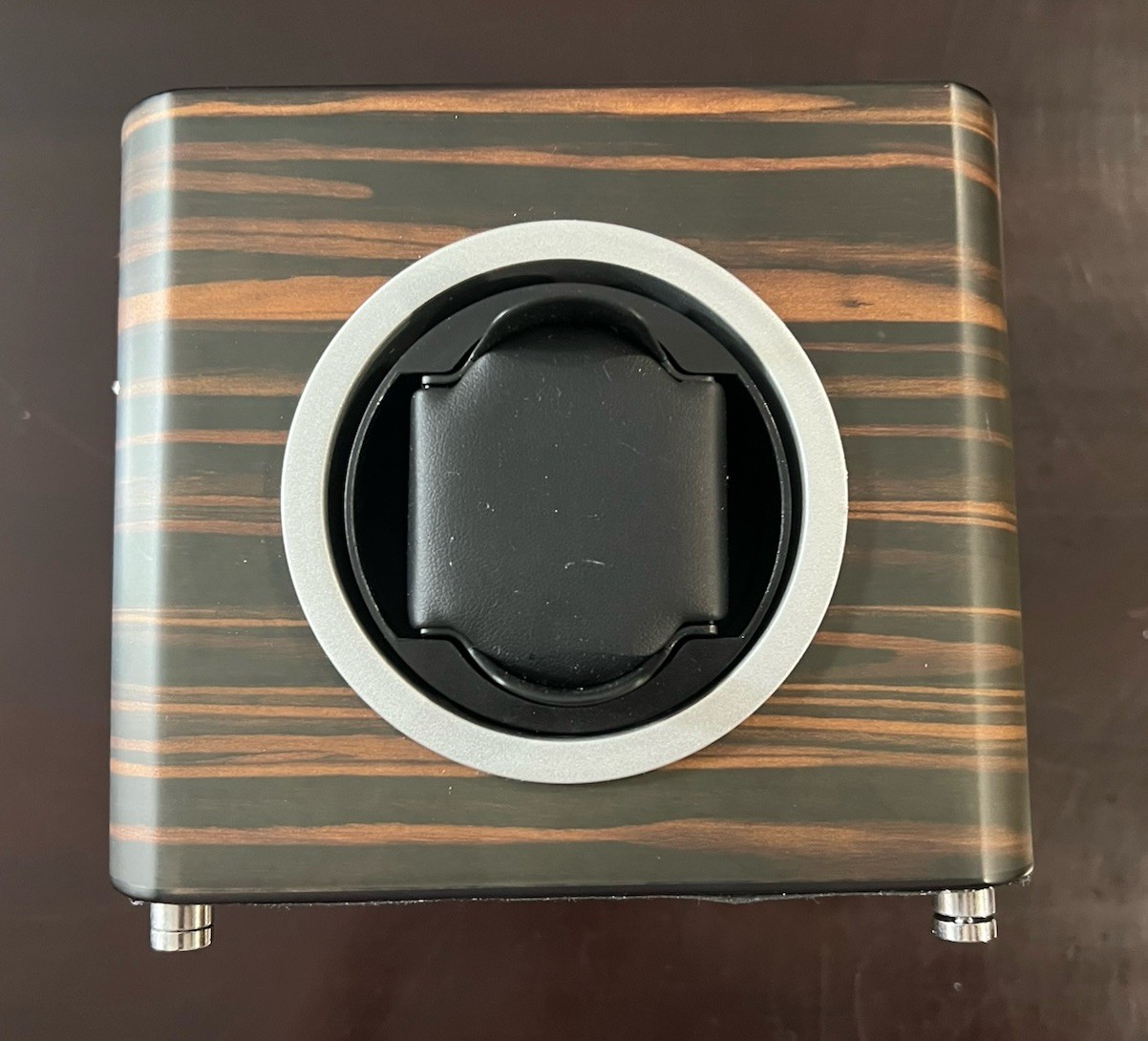 Brouk & Co. Matte Ebony Wooden Watch Hight Quality Winder Lux Gift Working