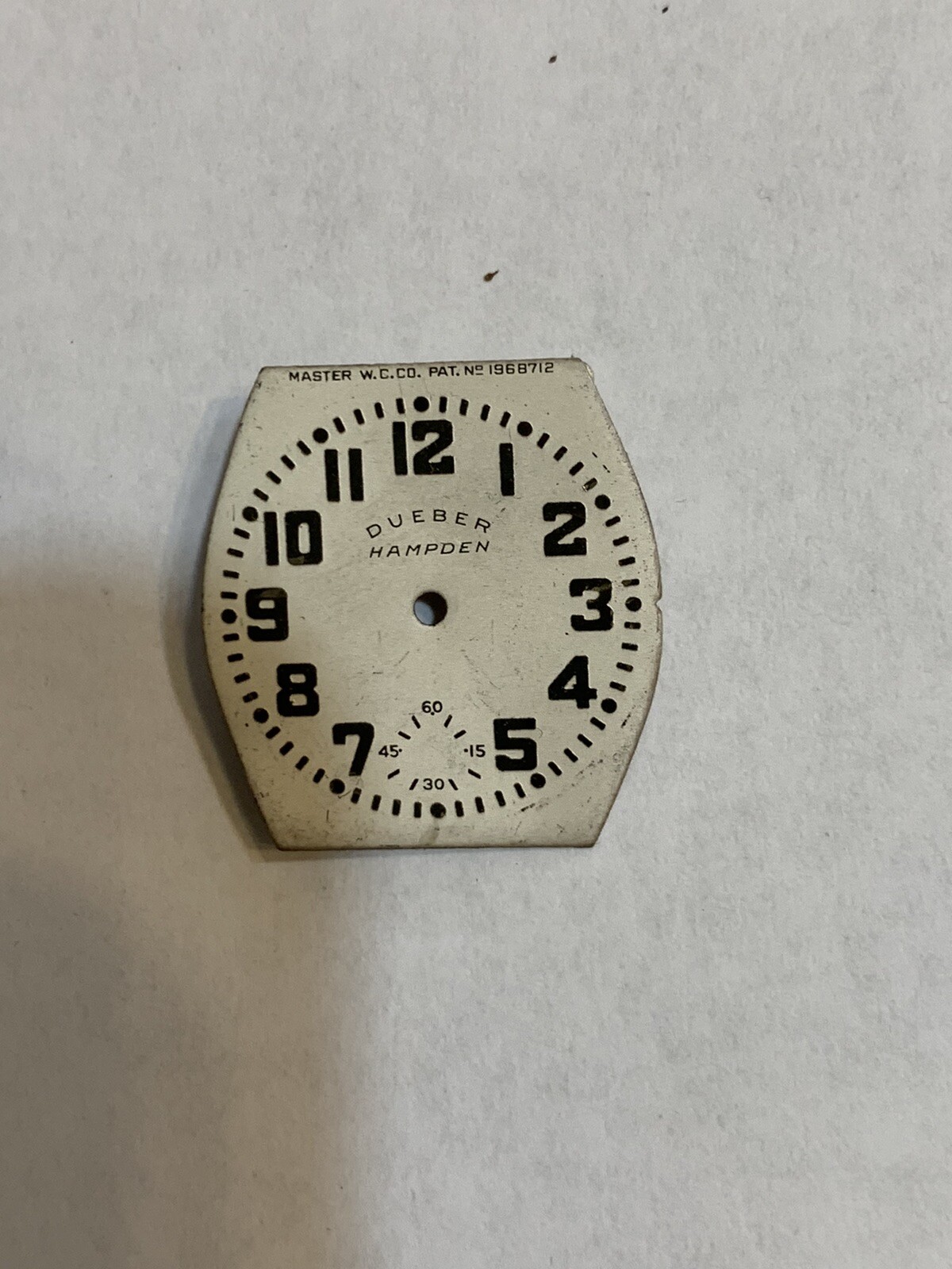 (C) Dueber Hampden watch dial 3/0 size full #’s
